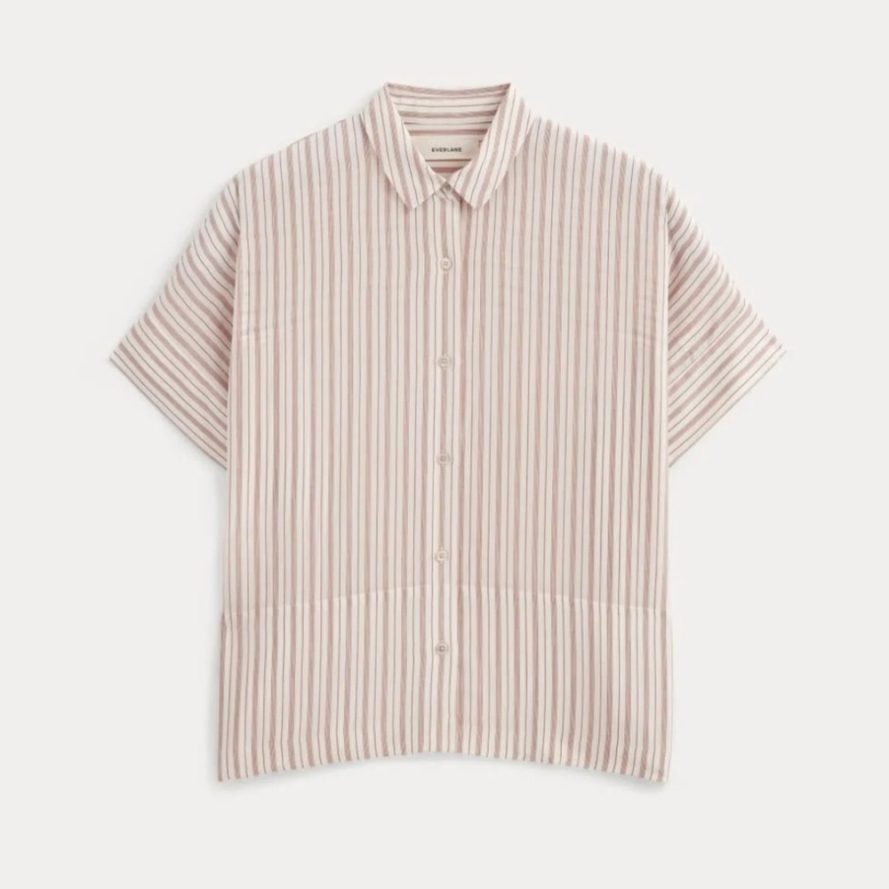 Everlane The Boxy Shirt In Washable Silk